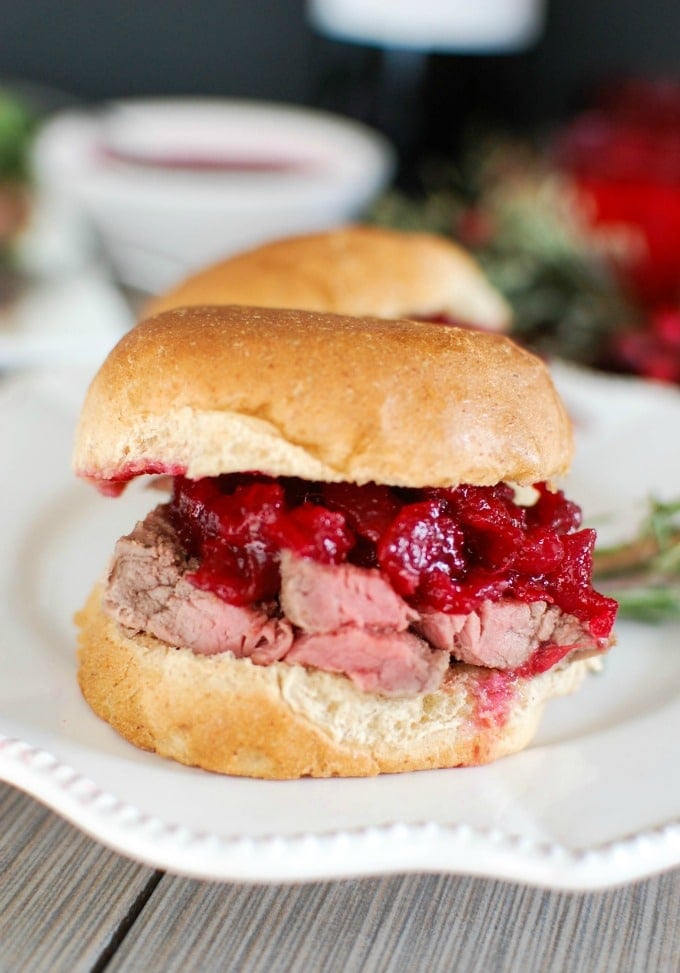 Beef Tenderloin with Cranberry Orange Relish