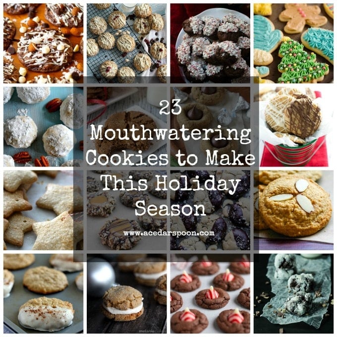 23 Mouthwatering Cookies to Make This Holiday Season - Tis the season for cookies! Here is a list of delicious choices to get you baking up a storm!