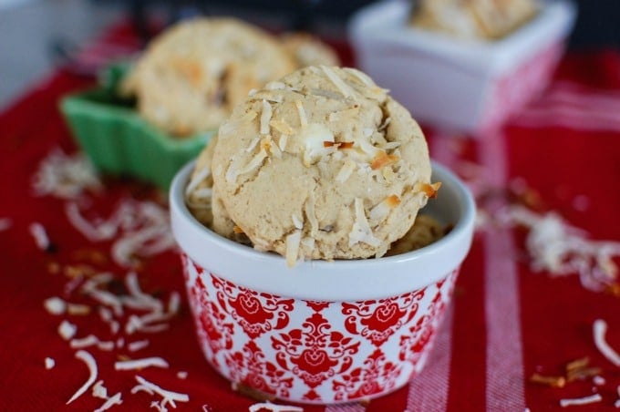 White Chocolate Toasted Coconut Cookies are perfect for the holidays
