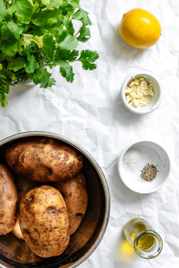 Lemon Cilantro Roasted Potatoes recipe ingredients 