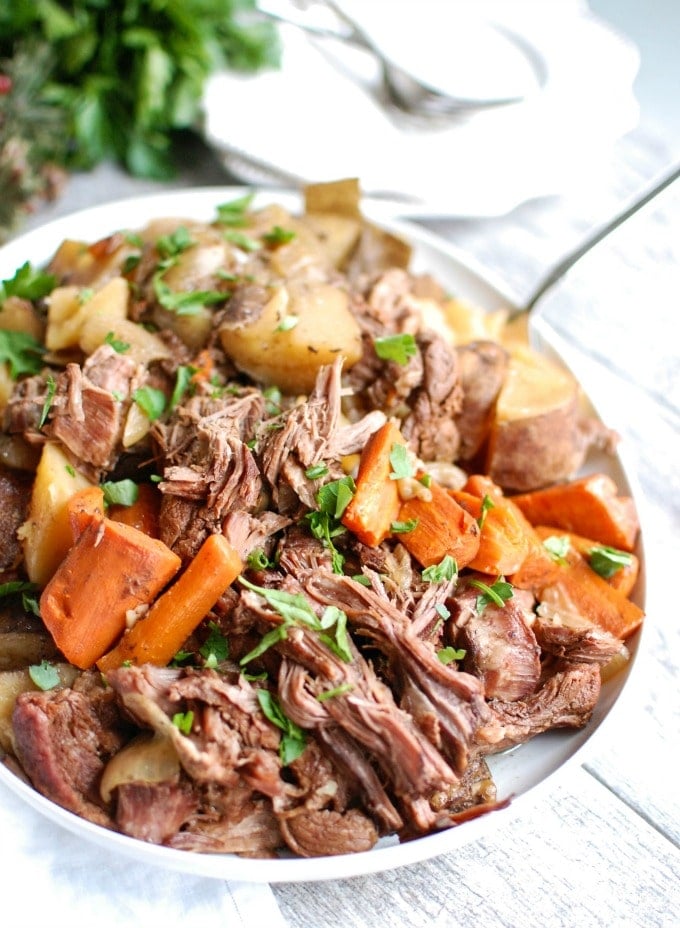 Slow Cooker Pot Roast - A Cedar Spoon