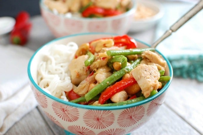 Lemongrass Chicken Noodle Bowls - dinner