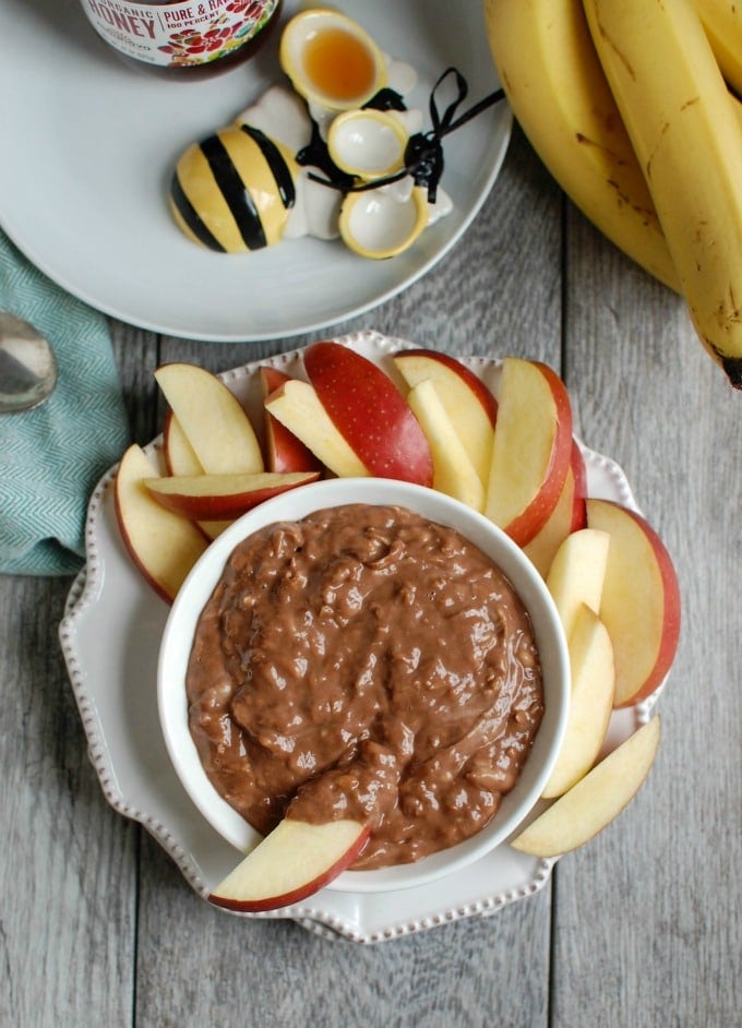 5 Ingredient Chocolate Banana Dip - dessert