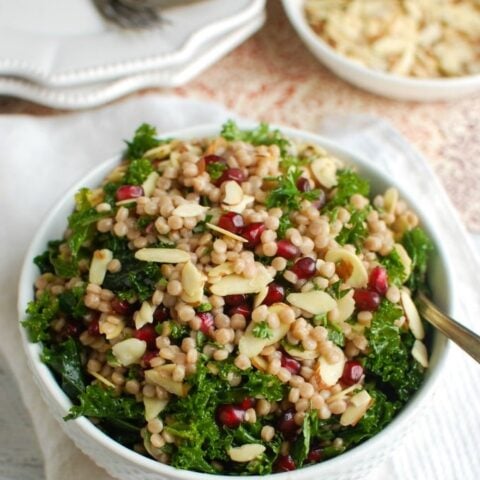 Kale Couscous Pomegranate Salad - salad