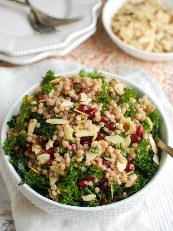 Kale Couscous Pomegranate Salad - salad