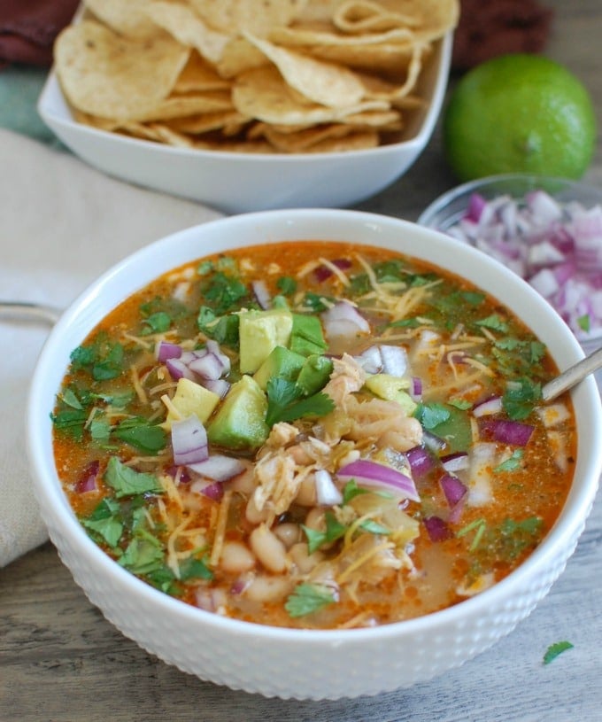 Slow Cooker White Chicken Chili - comforting