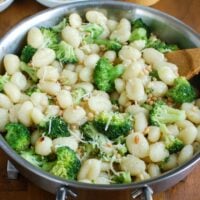 Butter Gnocchi with Broccoli and Pine Nuts - delicious