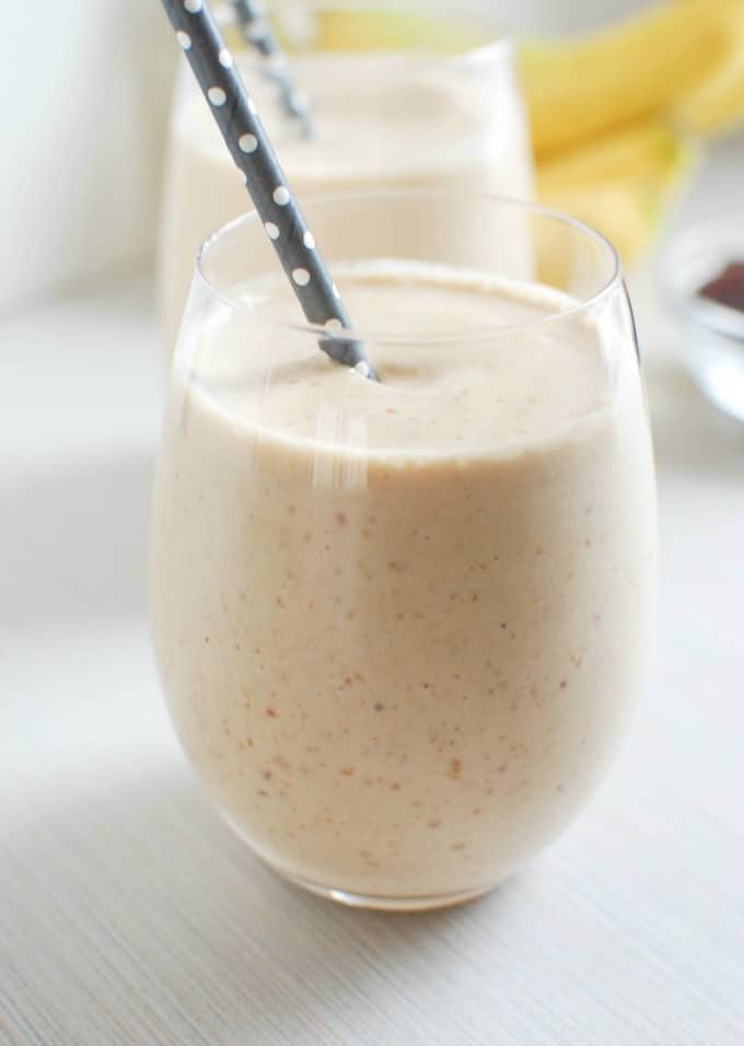 4 Ingredient Peanut Butter Banana Smoothie