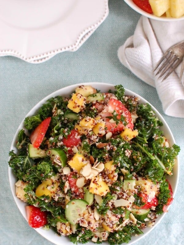 Tropical Kale Quinoa Salad - healthy salad