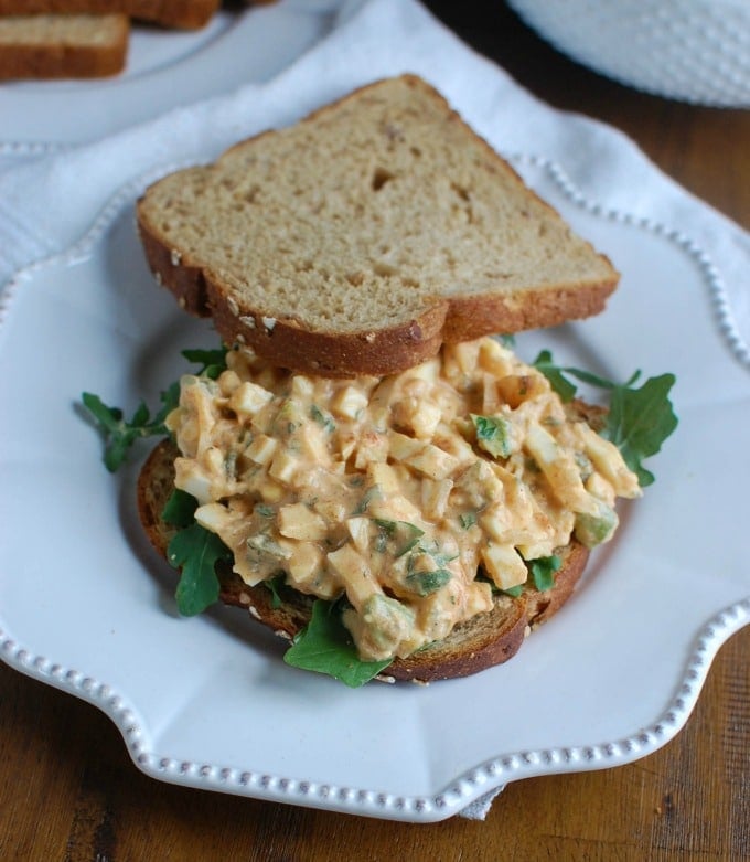 Sweet Southern-Style Egg Salad - sandwich style