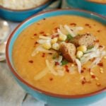 Slow Cooker Cheesy Potato Corn Chowder - comfort food
