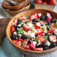 Mixed Berry Caprese Orzo Salad - summer BBQ salad