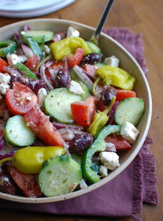 Greek Village Salad - lunch