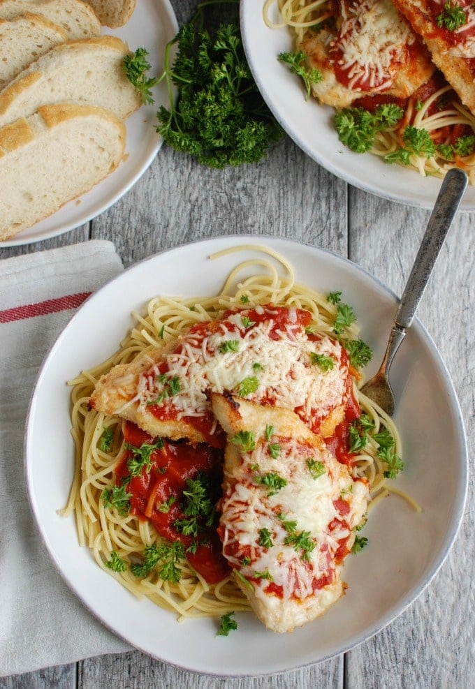Baked Chicken Parmesan - Italian favorite