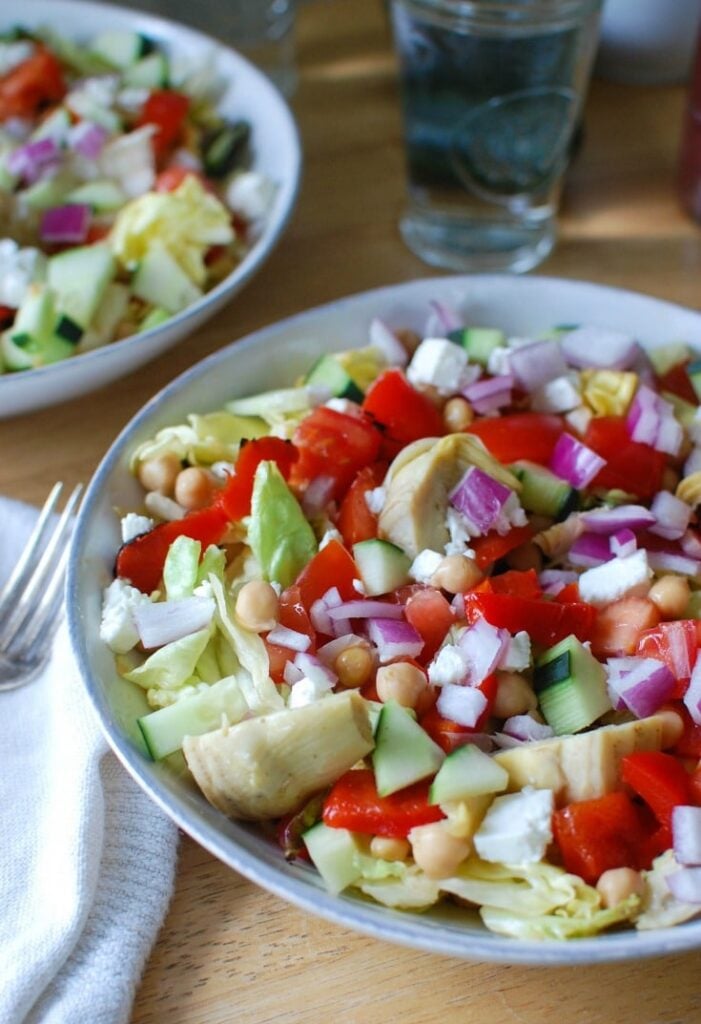 Mediterranean Chickpea Vegetable Salad - lunch