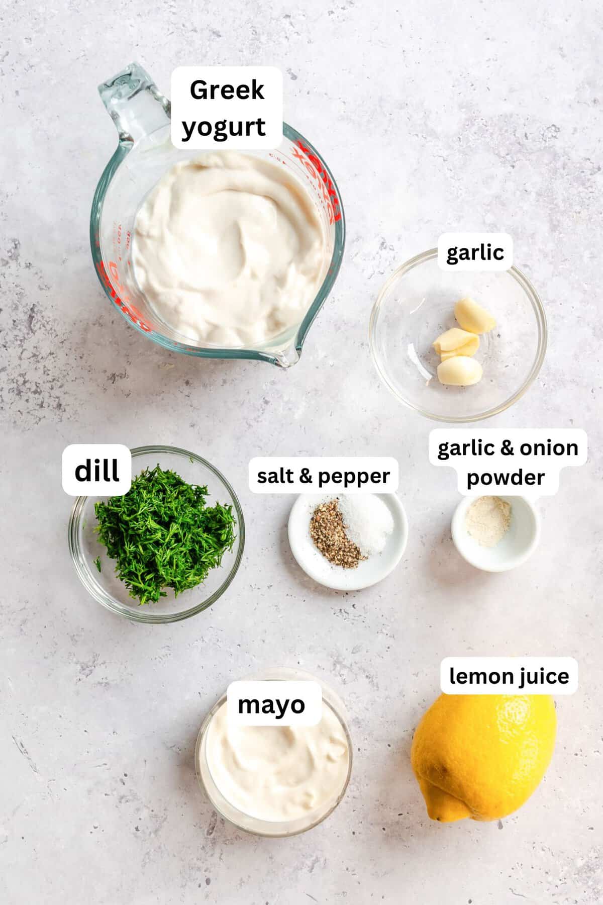 Dill Dressing recipe ingredients