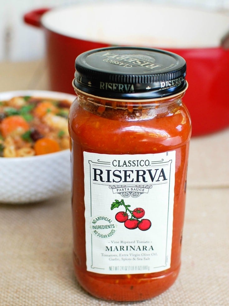 Homemade Minestrone Soup Jar of Sauce