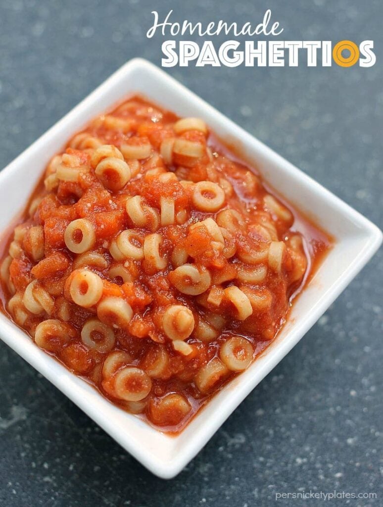Homemade Spaghettios are a kid-friendly dinner!