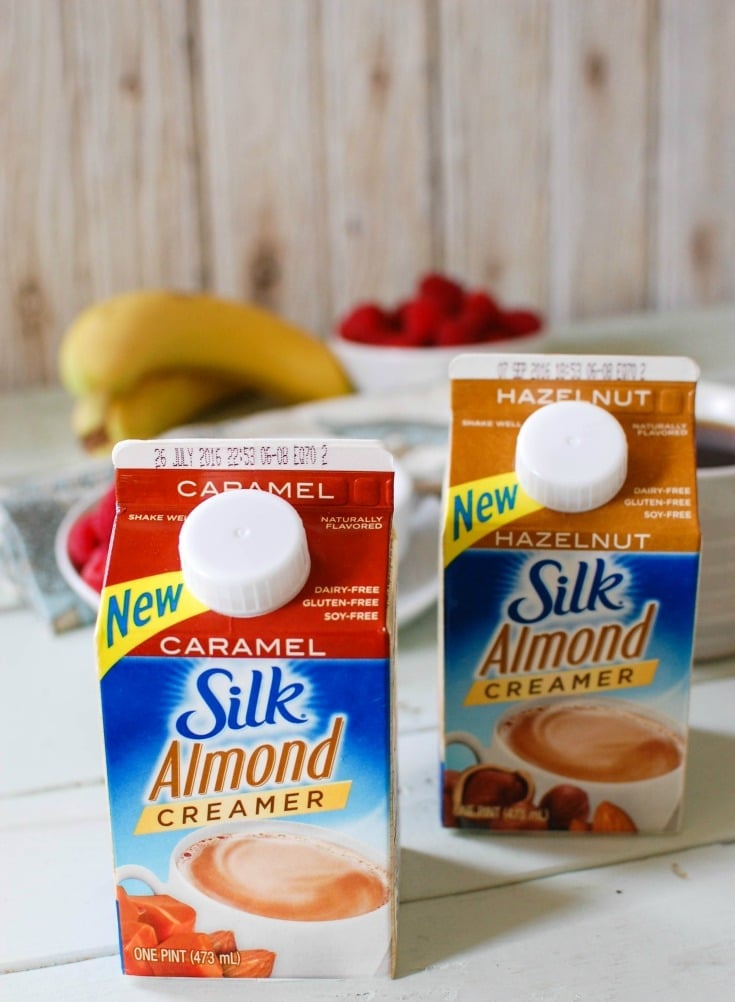 Silk Almond Creamers are gluten-free, dairy free and delicious. A great addition to coffee! 