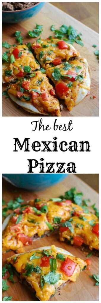 A Mexican Pizza is the perfect back-to-school dinner for your family that is easy to make, packed with flavor and a kid and adult favorite. Packed with protein and calcium, you can feel good putting this meal on your table!