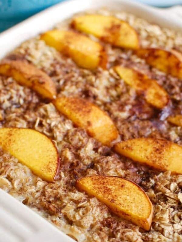 Peaches and Cream Baked Oatmeal 1200 x 1200