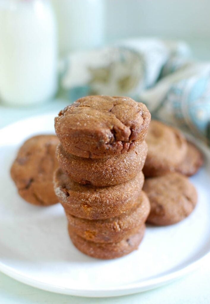 Double Ginger Molasses Cookies belong to the chewy-molasses-cookie family, but they have so much flavor and so many surprises that they transcend the familiar. For starters, there’s both crystallized ginger and powdered ginger, lots of chopped dark chocolate and an optional bit of instant espresso too.