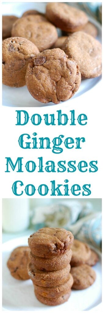 Double Ginger Molasses Cookies