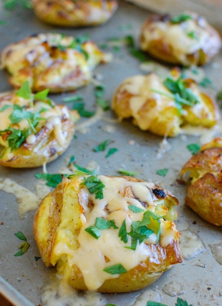 Gouda Smashed Potatoes