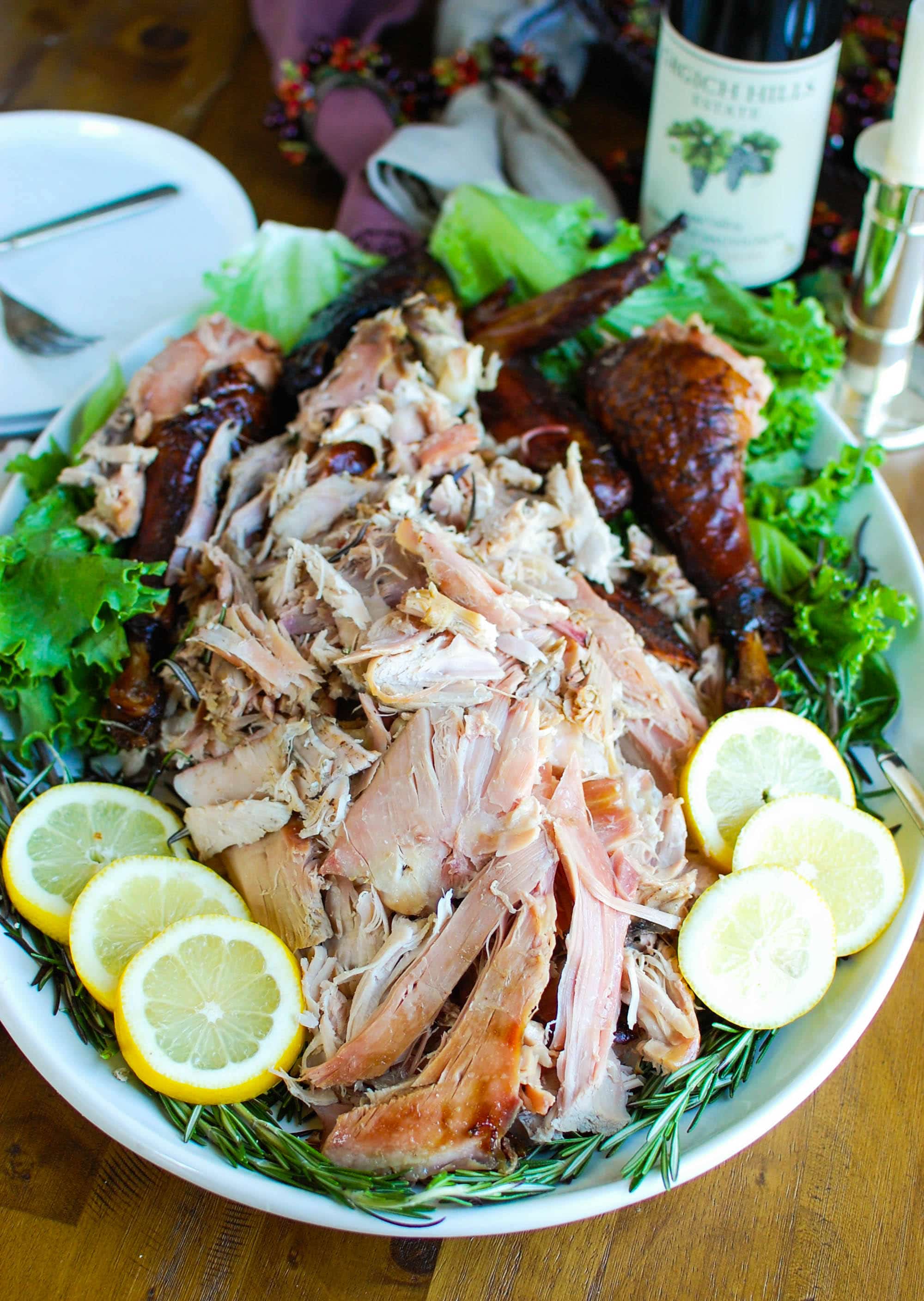 This Smoked Turkey recipe uses simple ingredients. Turkey is slowly smoked creating a crispy skin, tender inside and tons of flavor. If you are looking for a fun, new way to cook your Thanksgiving or Christmas turkey, look no further!