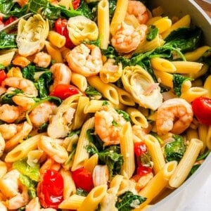 20 Minute Shrimp Kale Pasta