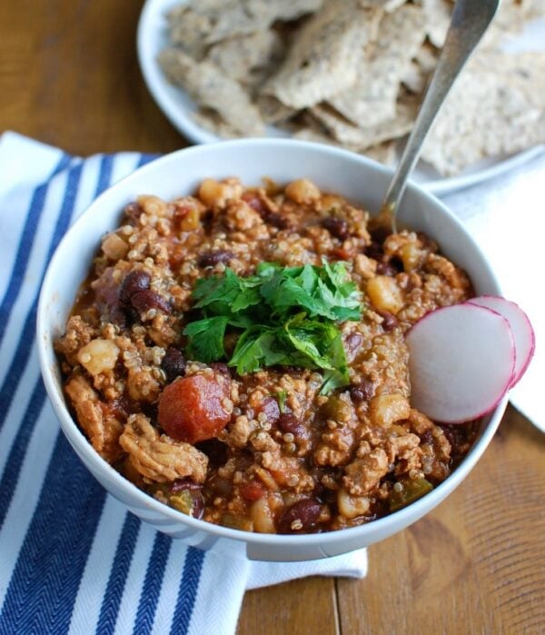 Slow Cooker Turkey Quinoa Chili A Cedar Spoon