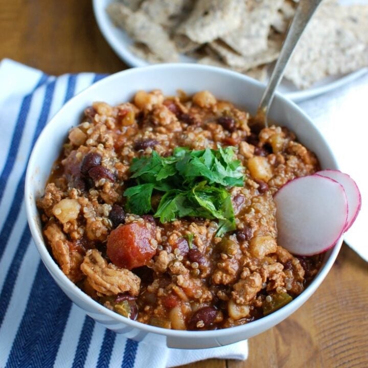 Slow Cooker Turkey Quinoa Chili A Cedar Spoon