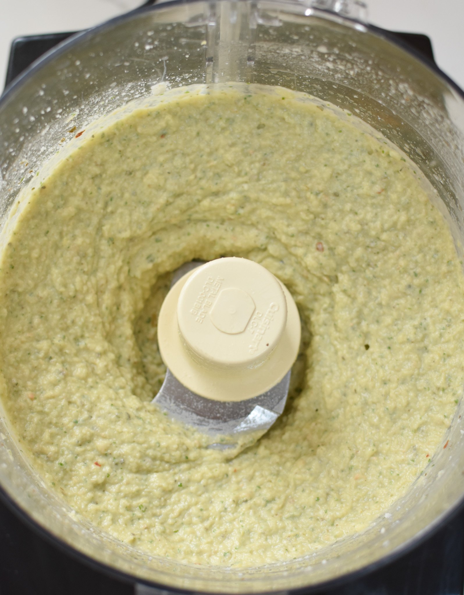 White Bean Artichoke Dip blended dip. 