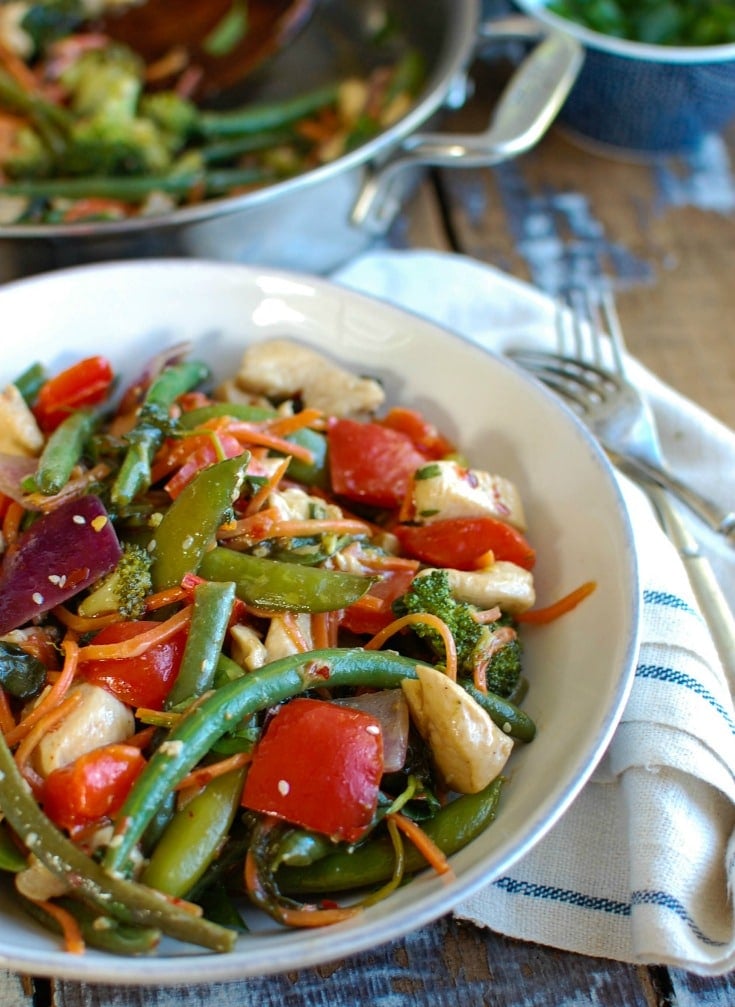 Orange Chicken Vegetable Stir Fry - A Cedar Spoon