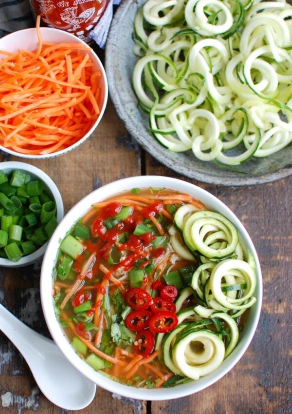 Spicy Chicken Soup with carrots