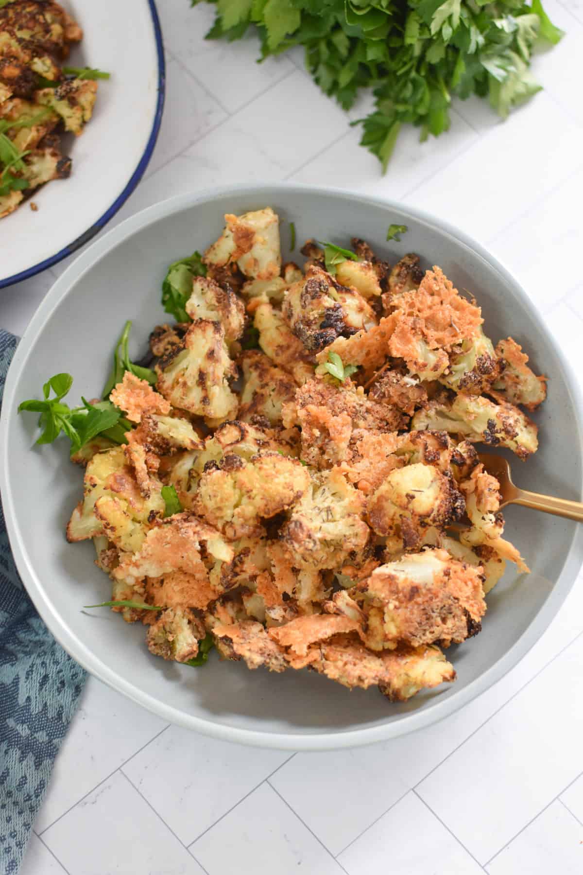 Easy Roasted Parmesan Cauliflower