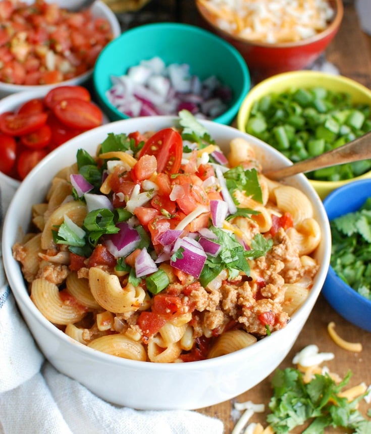 Instant Pot Turkey Taco Pasta A Cedar Spoon