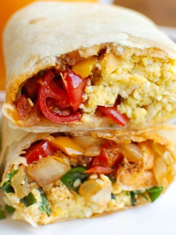 Vegetarian Breakfast Egg Burritos 1200 x 1200