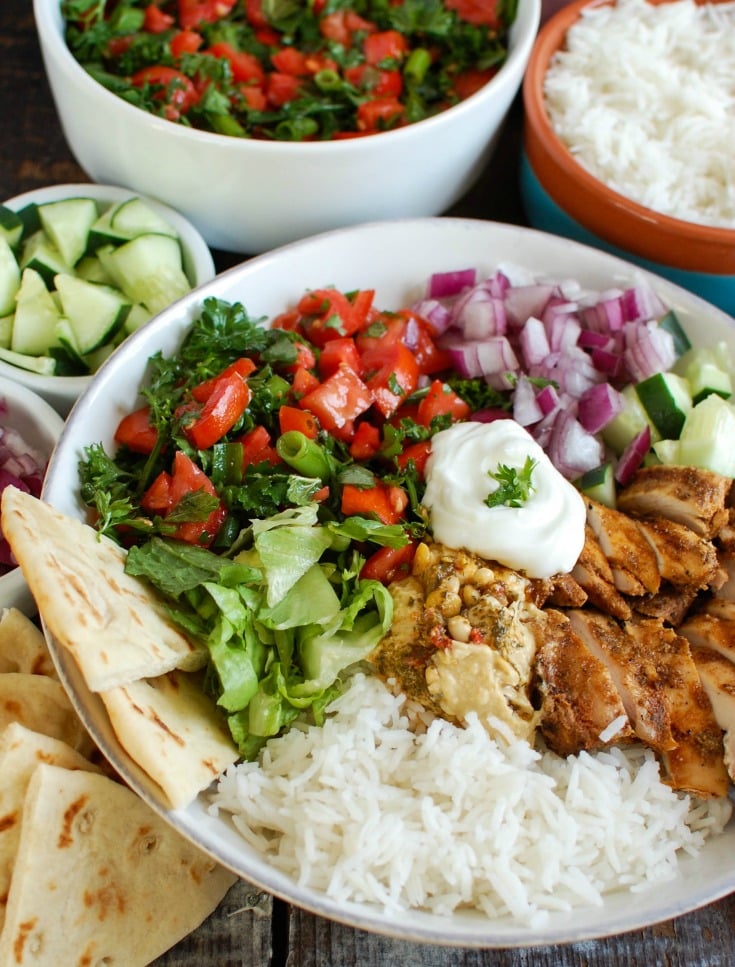 Chicken Shawarma Recipe in bowl