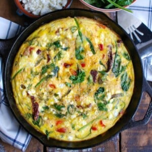 Sun-Dried Tomato Goat Cheese Frittata 1200 x 1200