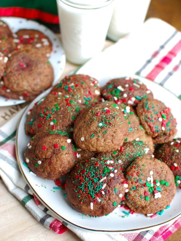 Gluten-Free Chocolate Snickerdoodles make a wonderful holiday cookie for a party or a cookie exchange. If you like snickerdoodles you have to try this gluten-free chocolate version made festive with sprinkles for the holidays. 