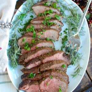 Golden Mediterranean Sirloin Roast 7 Mediterranean Crusted Sirloin Beef Roast is a flavorful, mouthwatering meal to serve at the holidays or for a get together. Roast and toast with your guests using the flavors of the Mediterranean paired with a juicy, tender top sirloin roast.