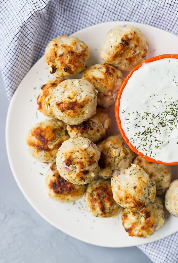These Greek meatballs are healthy and gluten-free, making them perfect for meal prep, but they’re also great for parties. Pair them with some tzatziki sauce and you’re good to go!