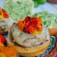 Sweet and Spicy Turkey Burgers with Guacamole