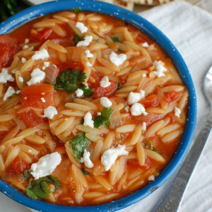 One Pot Creamy Tomato Herb Orzo