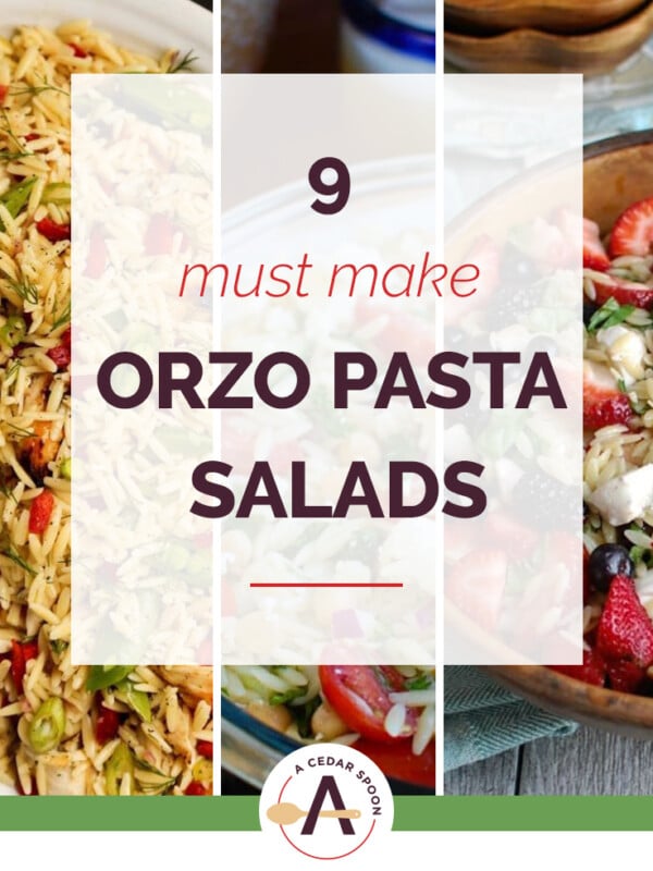 9 Must Make Orzo Pasta Salads