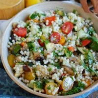 Mediterranean Grilled Vegetable Couscous Salad Side Dish
