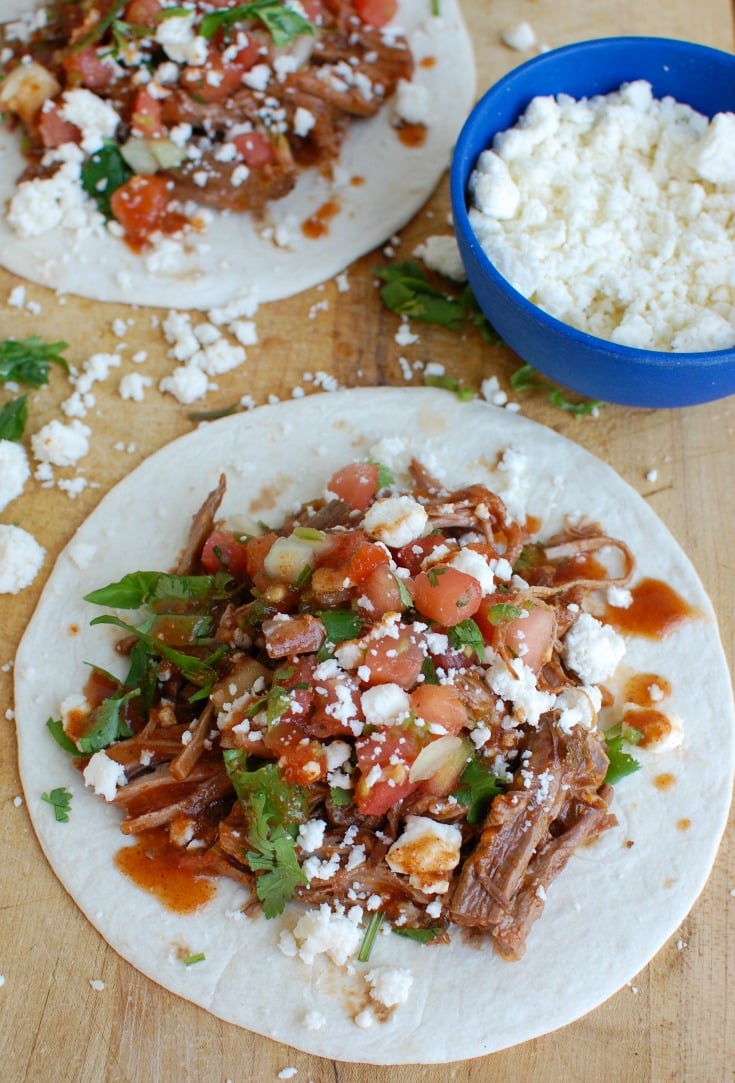 Slow Cooker Mexican Beef Brisket Taco