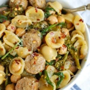 One Pot Orecchiette with Sausage and Broccoli 1200 x 1200