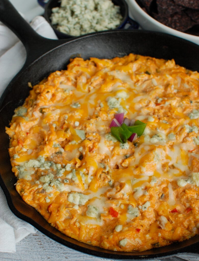 Buffalo Chicken Queso Cheese Dip Side 